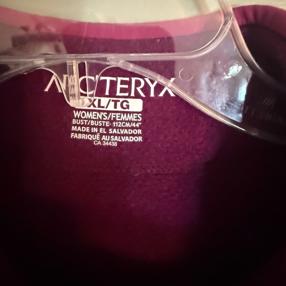 Arc'teryx Polartec Women's Fleece Jacket - Purple size XL - Picture 2 of 5